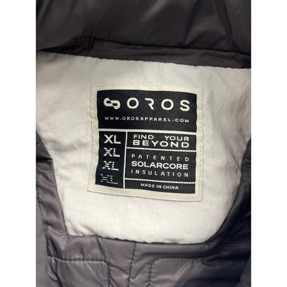 OROS Solarcore Insulated Jacket Mens XL Grey Full Zip Techwear Outerwear - Picture 7 of 7
